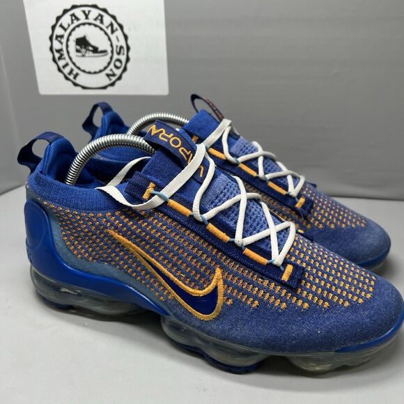 Nike Air VaporMax FK Flyknit 2021 New York Knicks FD0712 400 Men Sz 9 Preowned - Picture 5 of 14